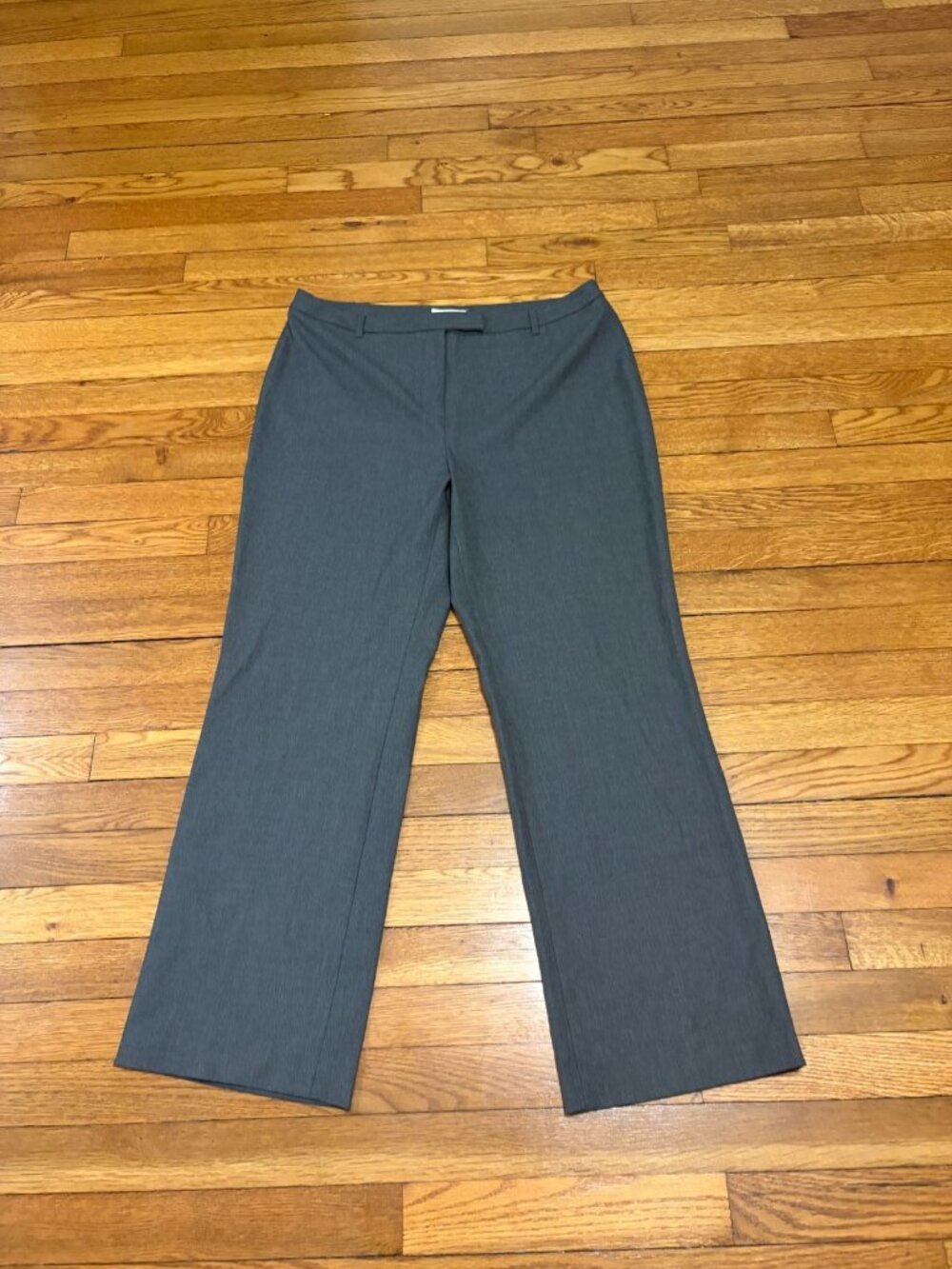 Charter Club Womens Katherine Fit Dress Pants Size 14P 14 Petite Gray Trousers